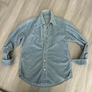Vintage Courduroy Shirt Powder Blue